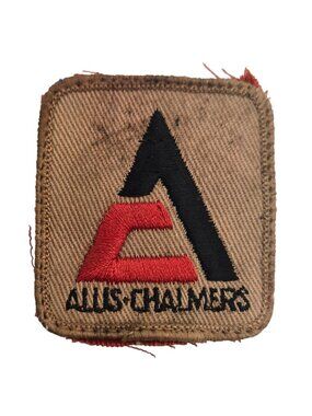 Vintage Allis Chalmers Patch Logo Embroidered Tractor Farm Equipment